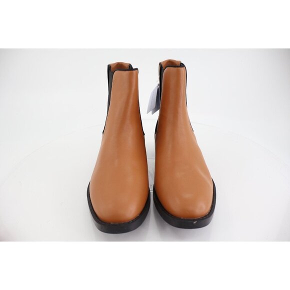 Aerosoles Tropea Chelsea Boot Women Size 8 Brown Faux Leather Pull on Bootie - Picture 3 of 13